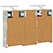 Set di Armadi da Bagno con lo scaffale 3 pcs 80 x 10,5 x 50 cm - Foto miniatura 9