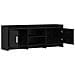 Mobile TV 130 x 33 x 47 cm Rovere Nero Legno ingegnerizzato - Foto miniatura 3