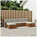 Set divani con cuscino 6 pcs Legno di Acacia Massello - Foto miniatura 2