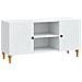 Mobile TV Bianco 102 x 34,5 x 50 cm Legno ingegnerizzato - Foto miniatura 1