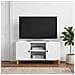 Mobile TV Bianco 102 x 34,5 x 50 cm Legno ingegnerizzato - Foto miniatura 4