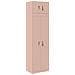 Armadio 2 pz Rosa 60 x 40 x 220 cm Acciaio Bloccabile - Foto miniatura 1