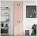 Armadio 2 pz Rosa 60 x 40 x 220 cm Acciaio Bloccabile - Foto miniatura 4