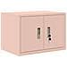Armadio 2 pz Rosa 60 x 40 x 220 cm Acciaio Bloccabile - Foto miniatura 6