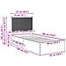 Struttura del letto con stoccaggio e testata Sonoma grigio - Foto miniatura 5