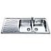 SP116S Lavello da incasso in Acciaio Inox Satinato con 2 Vasche Dimensioni 116 x 50 cm  - Foto miniatura 4