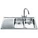 SP116S Lavello da incasso in Acciaio Inox Satinato con 2 Vasche Dimensioni 116 x 50 cm  - Foto miniatura 8
