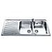SP116S Lavello da incasso in Acciaio Inox Satinato con 2 Vasche Dimensioni 116 x 50 cm  - Foto miniatura 1