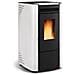 Stufa a Pellet Ketty Rivestimento in Acciaio Verniciato Potenza Termica 6.3 kW 180 m3 Riscaldabili - Foto miniatura 7