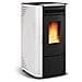 Stufa a Pellet Ketty Rivestimento in Acciaio Verniciato Potenza Termica 6.3 kW 180 m3 Riscaldabili - Foto miniatura 1