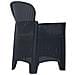 Sedie Da Giardino 2 Pz Cuscino Antracite Plastica Stile Rattan - Foto miniatura 6