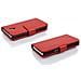 Custodia Compatibile Con Htc Desire 700 In Rosso Cremisi - Coperchio Protettivo In Ecopelle Testurizzata E Tasca Per Carte Di Credito - Foto miniatura 3