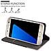 Custodia Compatibile Con Samsung Galaxy S7 In Antracite Oro - Coperchio Protettiva Con Chiusura Magnetica, Funzione Stand E Tasca Per Le Carte - Foto miniatura 2