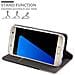 Custodia Compatibile Con Samsung Galaxy S7 In Antracite Oro - Coperchio Protettiva Con Chiusura Magnetica, Funzione Stand E Tasca Per Le Carte - Foto miniatura 6