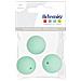 Perlina Di Silicone Tonda X 3 - 15 Mm - Verde Acqua - Foto miniatura 3
