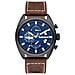 Tbl15640jlu03 Uomo 45mm Acciaio Pelle Blu Marrone Quarzo Cronografo 5atm - Foto miniatura 1