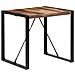 Tavolo Da Pranzo 80x80x75 Cm Legno Massello Finitura Sheesham - Foto miniatura 4