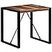 Tavolo Da Pranzo 80x80x75 Cm Legno Massello Finitura Sheesham - Foto miniatura 7