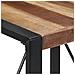 Tavolo Da Pranzo 80x80x75 Cm Legno Massello Finitura Sheesham - Foto miniatura 9
