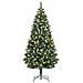 Set Albero Natale Artificiale con LED e Pigne 180 cm - Foto miniatura 1