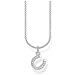 , Collana Da Donna A Ferro Di Cavallo In Argento Sterling 925, Lunghezza 36-38 Cm - Foto miniatura 1