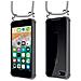 Catena Di Telefoni Cellulari Compatibile Con Apple Iphone 7 / 7s / 8 / Se 2020 In Grigio Argento - Coperchio Protettivo In Silicone Con Anelli D'argento, Cinturino In Corda E Custodia Staccabile - Foto miniatura 8