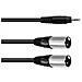 Adaptercable 3.5 Jack / 2xxlr (m) 3m Bk - Foto miniatura 1