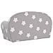 Divano per Bambini 2 Posti Grigio Chiaro Stelle Morbido Peluche - Foto miniatura 5