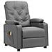 Poltrona Massaggiante Elettrica Grigio Similpelle - Foto miniatura 2