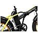 Bicicletta Elettrica Pieghevole Mini Max FatBike Velocità Max 25 km /h Autonomia 70 km Display LCD Luce LED Bluetooth Potenza 250 W Colore Nero / Giallo - Foto miniatura 8