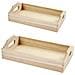 2 Vassoi In Legno Da Decorare 30 X 17 X 5 Cm - Foto miniatura 1