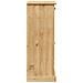 Scarpiera Vigo 60x35x96 Cm In Legno Massello Di Pino - Foto miniatura 3