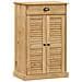 Scarpiera Vigo 60x35x96 Cm In Legno Massello Di Pino - Foto miniatura 1