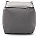 Pouf Annalaura, Pouf Multifunzione, 100% Made In Italy, Poltroncina Relax In Tessuto Imbottito, Cm 45x45h45, Grigio - Foto miniatura 2