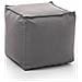 Pouf Annalaura, Pouf Multifunzione, 100% Made In Italy, Poltroncina Relax In Tessuto Imbottito, Cm 45x45h45, Grigio - Foto miniatura 3