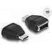 Adattatore Delock Usb Type-c Maschio A Usb 3.2 Key A Femmina Nero - Foto miniatura 1