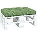 Cuscino Per Pallet Con Motivo A Foglie 120x80x12 Cm In Tessuto - Foto miniatura 3