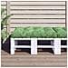 Cuscino Per Pallet Con Motivo A Foglie 120x80x12 Cm In Tessuto - Foto miniatura 1