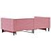 Divano Letto Estraibile Con Cassetti Rosa 100x200 Cm Velluto - Foto miniatura 4