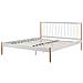 Letto Metallo Maurs 180 X 200 Cm Bianco - Foto miniatura 4
