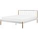 Letto Metallo Maurs 180 X 200 Cm Bianco - Foto miniatura 6