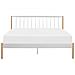 Letto Metallo Maurs 180 X 200 Cm Bianco - Foto miniatura 7