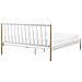 Letto Metallo Maurs 180 X 200 Cm Bianco - Foto miniatura 8