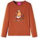 Maglietta Da Bambina A Maniche Lunghe Cognac 116 - Foto miniatura 1