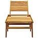 Sedia Da Giardino Con Poggiapiedi In Legno Massello Di Teak - Foto miniatura 3