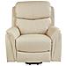 Poltrona Reclinabile Elettricamente Pelle Sintetica Bianco Crema Glorie - Foto miniatura 4