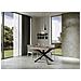 Tavolo Allungabile 90x120/224 Cm Volantis Premium Noce Telaio Antracite - Foto miniatura 4