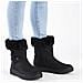 Black Casual Closed Ladies Mid Height Boots Stivaletti Pelle Sintetica Scarpe Donna Nero Eu 40, Y0090-00 - Foto miniatura 2