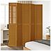 Divisorio Ambienti 5 Pannelli Marrone Legno Massello Paulownia - Foto miniatura 3