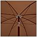 Ombrellone Da Giardino Con Palo In Acciaio 240 Cm Tortora - Foto miniatura 4